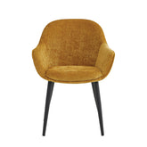 Chaise de salle à manger Metropol - Lin jaune ocre